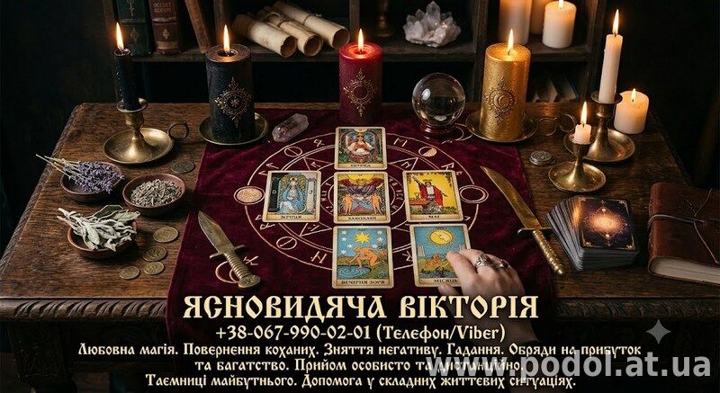 Гадання Таро, повернення коханих, зняття негативу. Сильна магічна допомога у Києві.